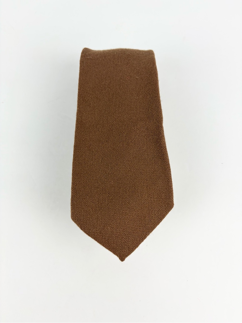 Kuppenheimer 100% Wool Vintage Brown Woven Neck Tie